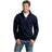 Mens Super Sweats - 1/4 - Zip Sweatshirt with Cadet Collar Small Navy Zip Hoodies