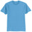 Mens Tall 50/50 Cotton/Poly T-Shirts Large Tall Aquatic Blue Short Sleeve T-Shirts