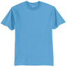 Mens Tall 50/50 Cotton/Poly T-Shirts Large Tall Aquatic Blue Short Sleeve T-Shirts