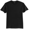 Mens Tall 50/50 Cotton/Poly T-Shirts Large Tall Jet Black Short Sleeve T-Shirts