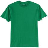 Mens Tall 50/50 Cotton/Poly T-Shirts Large Tall Kelly Green Short Sleeve T-Shirts