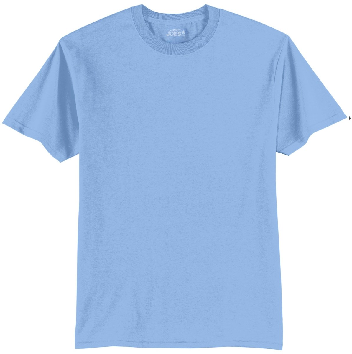 Mens Tall 50/50 Cotton/Poly T-Shirts Large Tall Light Blue Short Sleeve T-Shirts