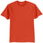 Mens Tall 50/50 Cotton/Poly T-Shirts Large Tall Orange Short Sleeve T-Shirts