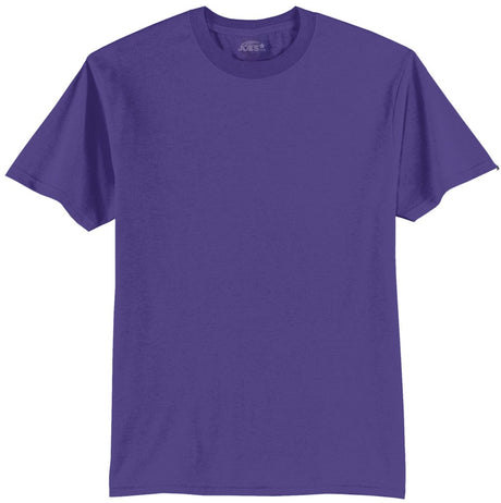 Mens Tall 50/50 Cotton/Poly T-Shirts Large Tall Purple Short Sleeve T-Shirts