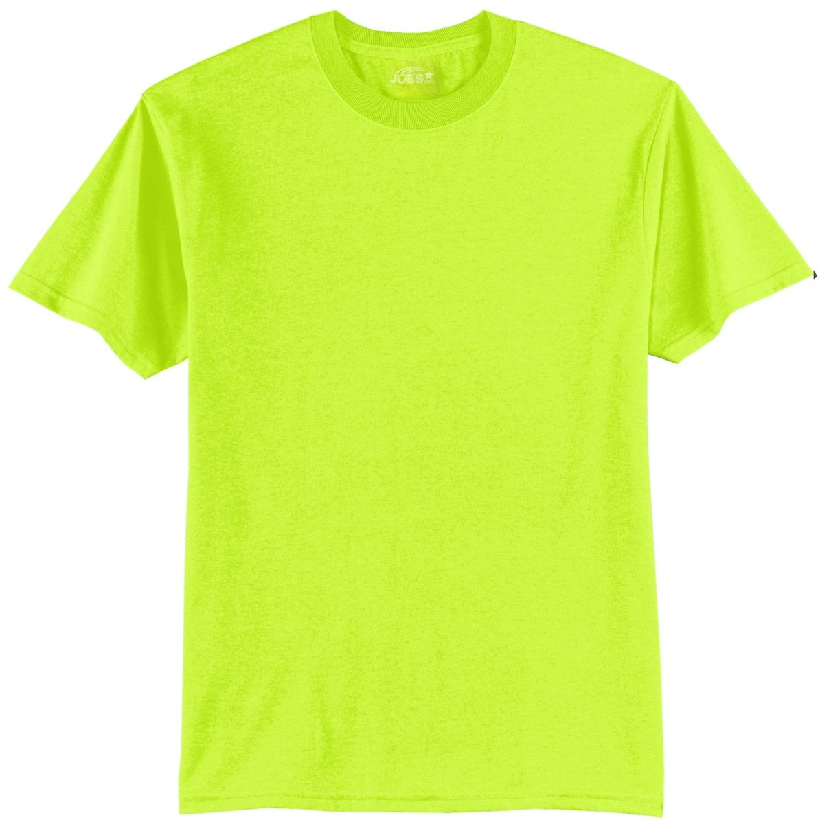 Mens Tall 50/50 Cotton/Poly T-Shirts Large Tall Safety Green (50/50 Cotton Poly) Short Sleeve T-Shirts