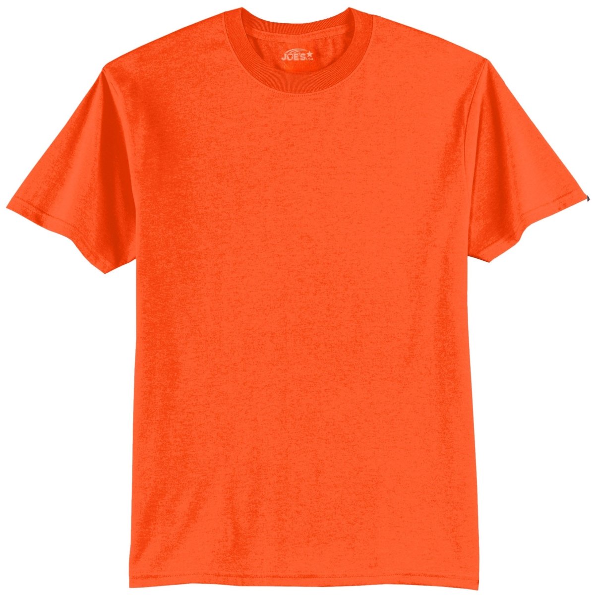 Mens Tall 50/50 Cotton/Poly T-Shirts Large Tall Safety Orange (50/50 Cotton Poly) Short Sleeve T-Shirts