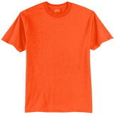 Mens Tall 50/50 Cotton/Poly T-Shirts Large Tall Safety Orange (50/50 Cotton Poly) Short Sleeve T-Shirts