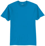 Mens Tall 50/50 Cotton/Poly T-Shirts Large Tall Sapphire Short Sleeve T-Shirts