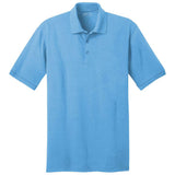 Men's Tall 5.5 - Ounce Jersey Knit Polo Aquatic Blue Large Tall Polos/Knits
