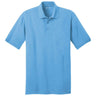 Men's Tall 5.5 - Ounce Jersey Knit Polo Aquatic Blue Large Tall Polos/Knits