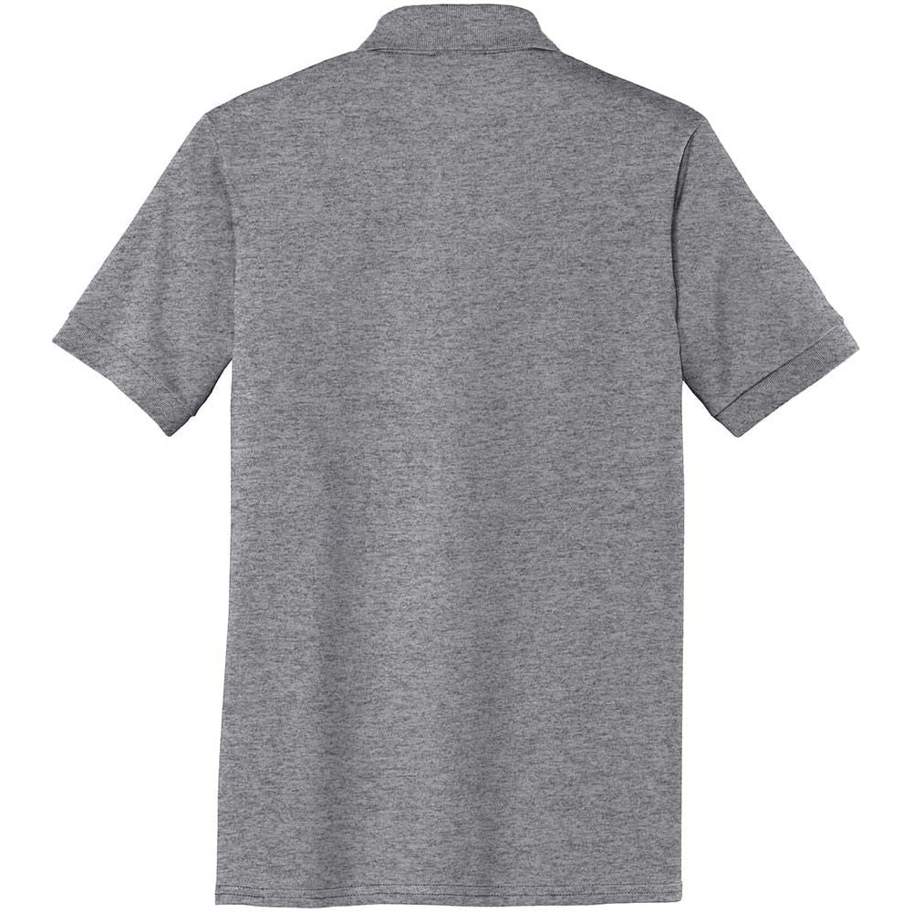 Men's Tall 5.5 - Ounce Jersey Knit Polo Athletic Heather Large Tall Polos/Knits