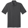 Men's Tall 5.5 - Ounce Jersey Knit Polo Charcoal Large Tall Polos/Knits