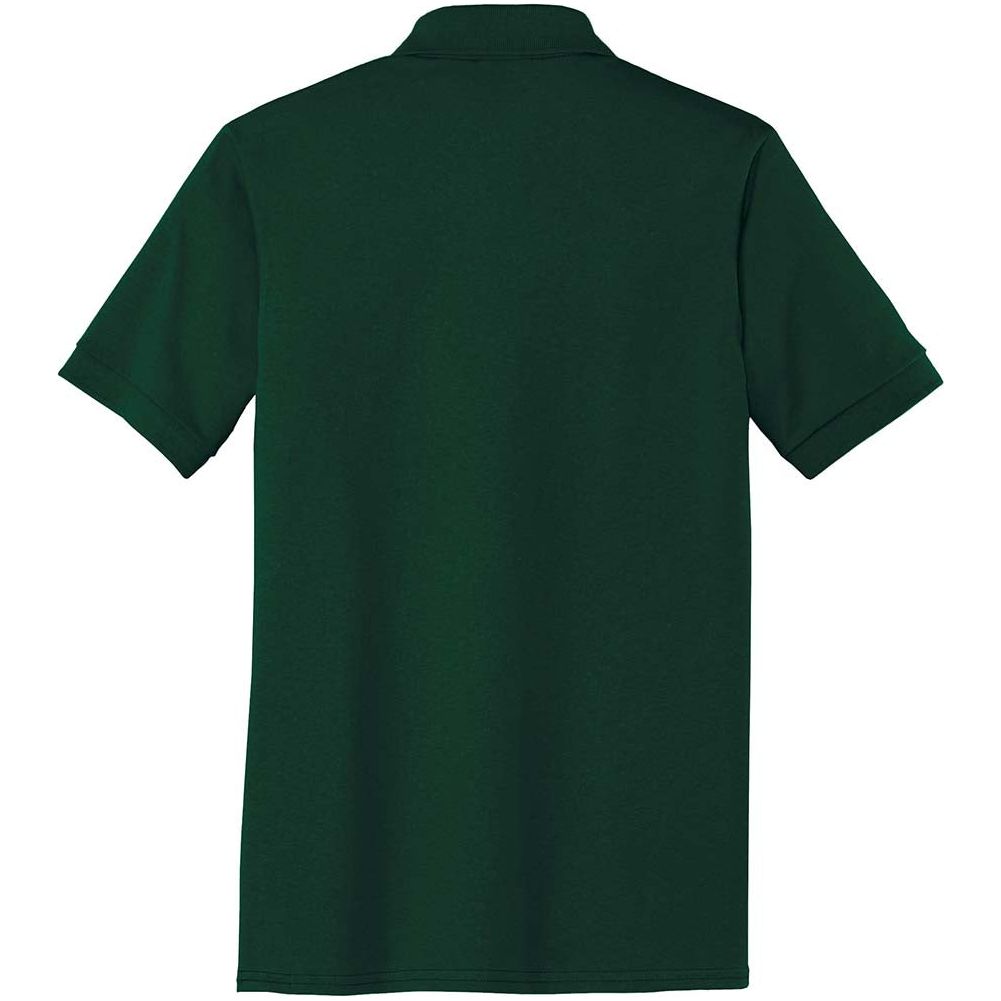Men's Tall 5.5 - Ounce Jersey Knit Polo Dark Green Large Tall Polos/Knits
