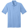 Men's Tall 5.5 - Ounce Jersey Knit Polo Light Blue Large Tall Polos/Knits