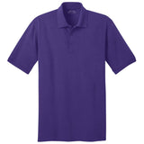 Men's Tall 5.5 - Ounce Jersey Knit Polo Purple Large Tall Polos/Knits