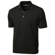 Men's Tall Dri - Mesh Polo Black Large Tall Polos/Knits