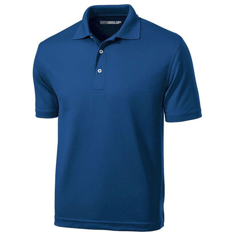 Men's Tall Dri - Mesh Polo Royal Blue Large Tall Polos/Knits