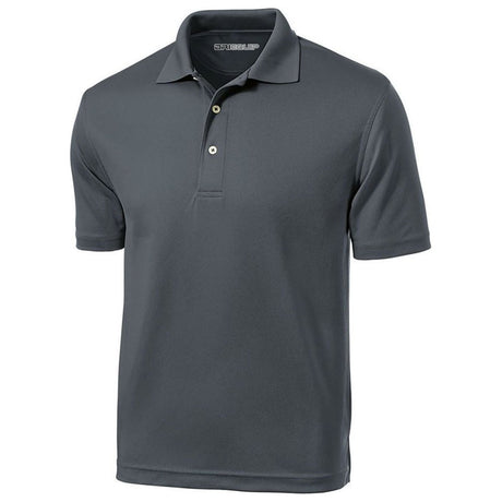 Men's Tall Dri - Mesh Polo Steel Grey Large Tall Polos/Knits