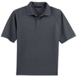 Mens Tall Dry Zone Ottoman Polo Iron Grey Large Tall Polos/Knits