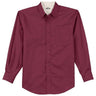 Men's Tall Long Sleeve Easy Care Shirt Burgundy/ Light Stone Large Tall