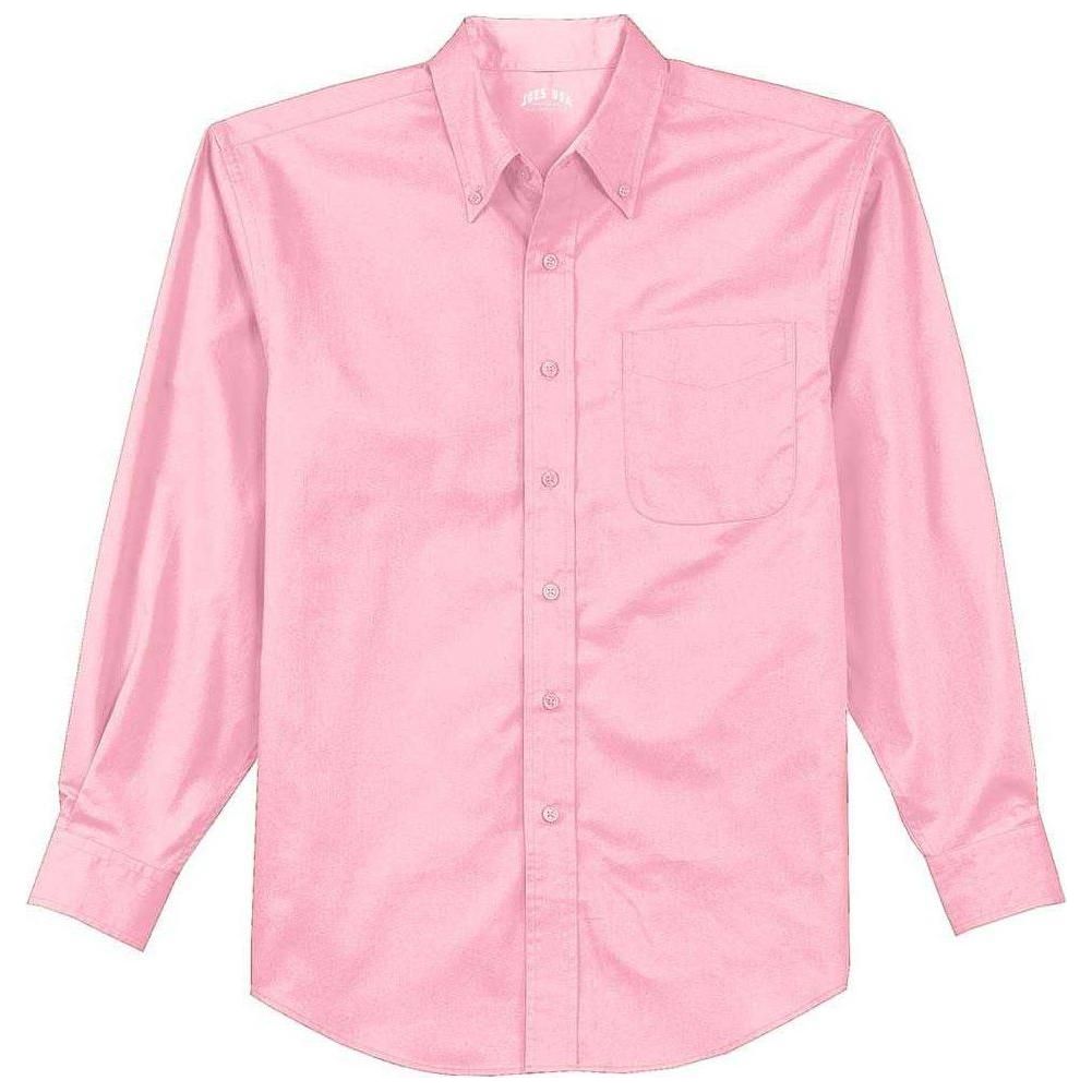 Men's Tall Long Sleeve Easy Care Shirt Light Blue/ Light Stone Large Tall