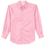 Men's Tall Long Sleeve Easy Care Shirt Light Blue/ Light Stone Large Tall