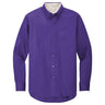 Men's Tall Long Sleeve Easy Care Shirt Purple Large Tall