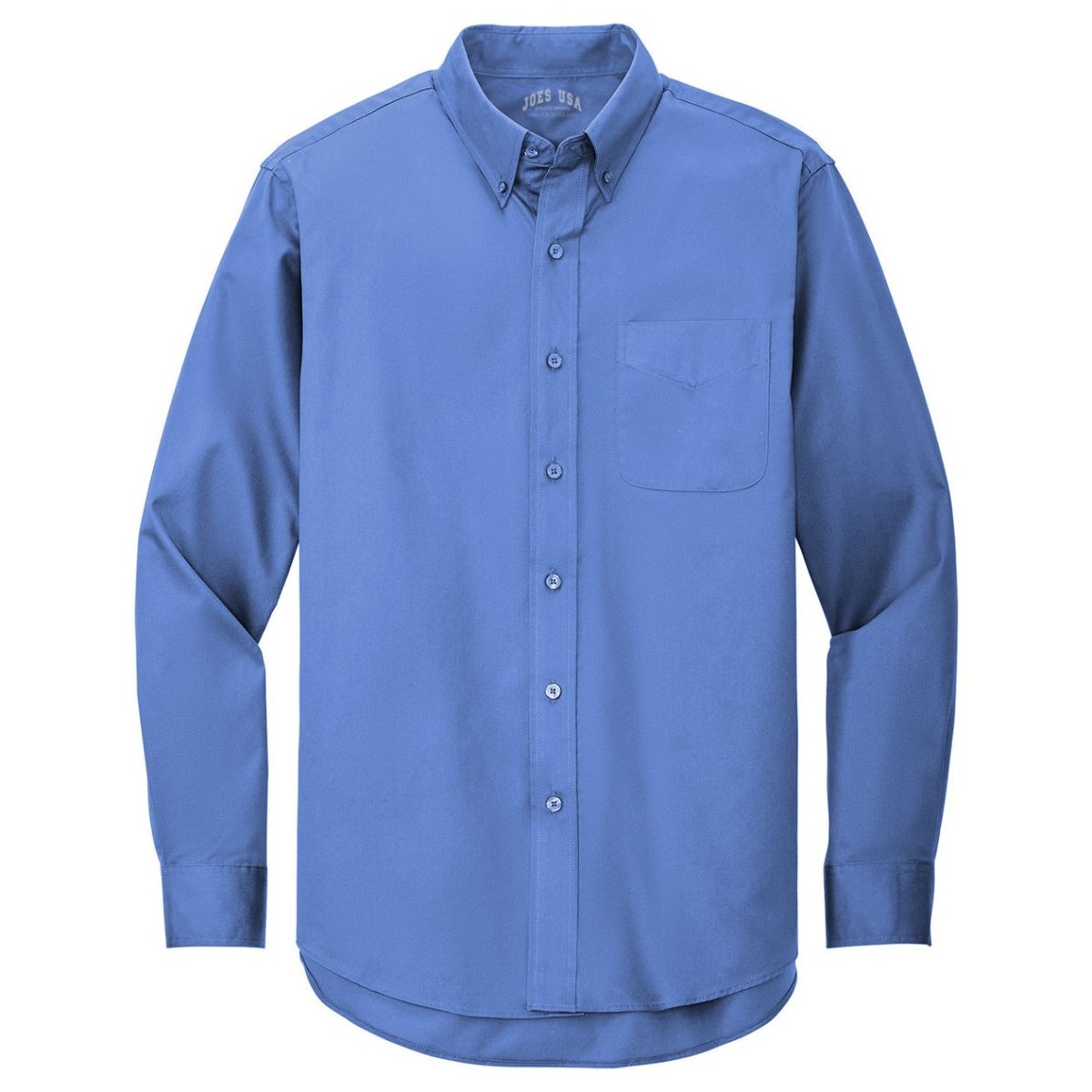 Joe's USA Men's Tall Long Sleeve Button Up Dress Shirt Strong Blue / 2X-Large Tall