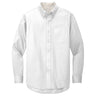 Men's Tall Long Sleeve Easy Care Shirt White/ Light Stone Large Tall