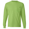 Mens TALL Long Sleeve Essential T-Shirt with Pocket Large Tall Lime Short Sleeve T-Shirts