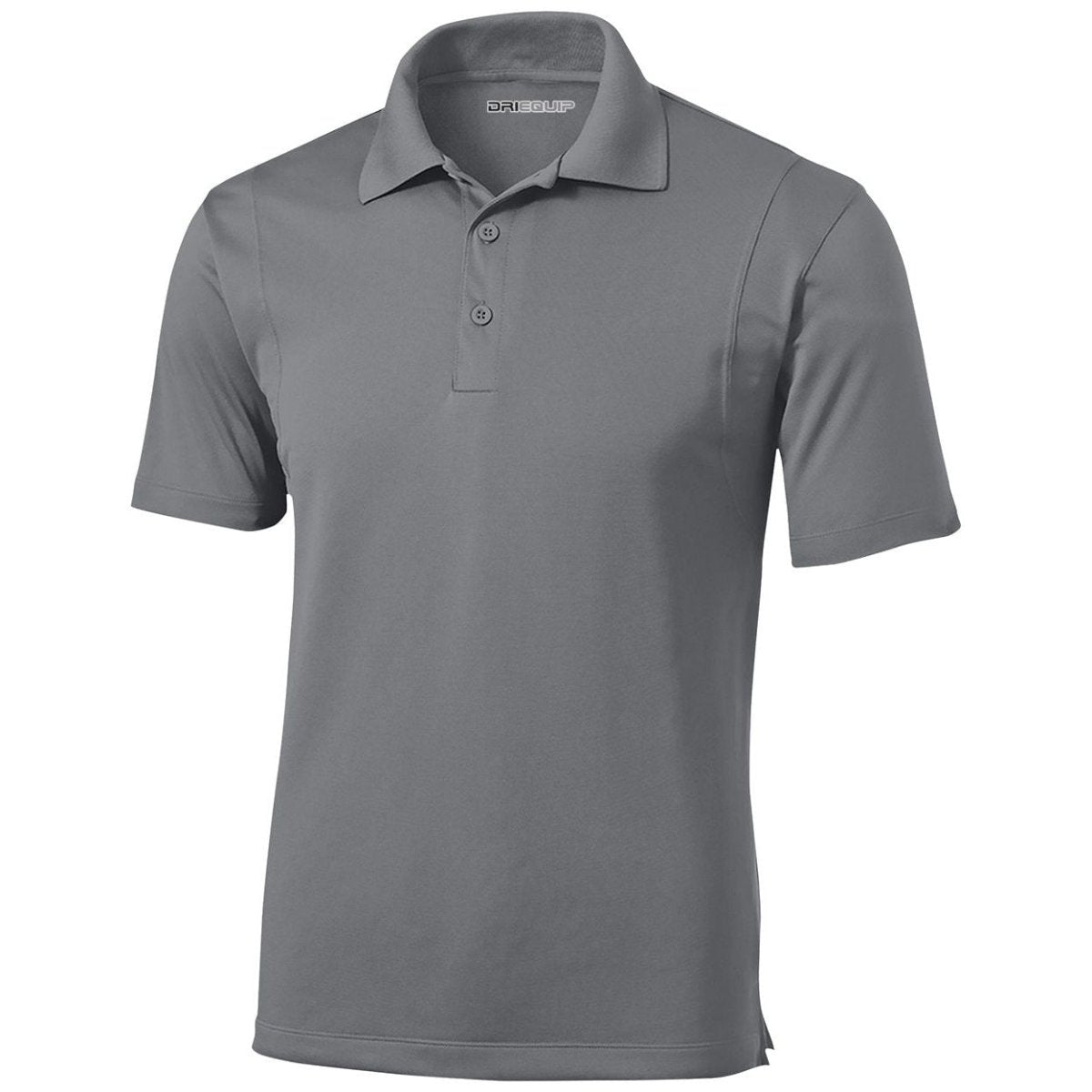 Men's Tall Micropique Polo Grey Concrete Large Tall Polos/Knits