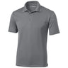 Men's Tall Micropique Polo Grey Concrete Large Tall Polos/Knits