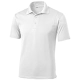 Men's Tall Micropique Polo White Large Tall Polos/Knits