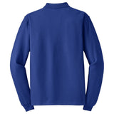 Mens Tall Silk Touch Long Sleeve Polo Large Tall Royal Polos/Knits