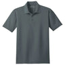 Mens Tall Stain - Resistant Polo Steel Grey Large Tall Polos/Knits