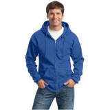 Mens Tall Ultimate Full - Zip Hooded Sweatshirt Large Tall Royal Zip Hoodies