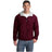 Mens Team Jacket X - Small Maroon/Light Oxford Jackets