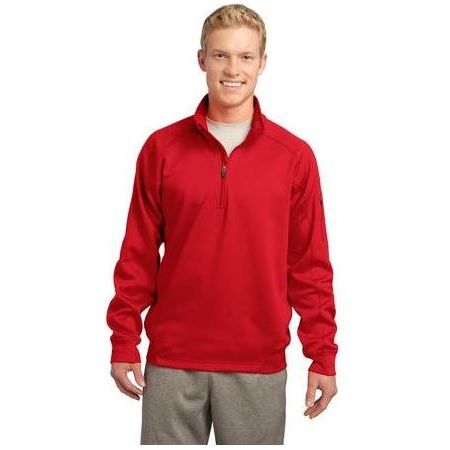 Mens Tech Fleece 1/4 - Zip Pullover X - Small True Red