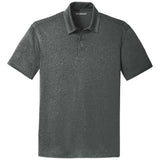 Mens Trace Heather Moisture Wicking Golf Polos in Sizes: XS - 4XL X - Small Charcoal Heather Polos/Knits