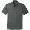 Mens Trace Heather Moisture Wicking Golf Polos in Sizes: XS - 4XL X - Small Charcoal Heather Polos/Knits