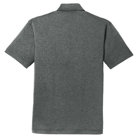 Mens Trace Heather Moisture Wicking Golf Polos in Sizes: XS - 4XL X - Small Charcoal Heather Polos/Knits