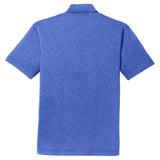 Mens Trace Heather Moisture Wicking Golf Polos in Sizes: XS - 4XL X - Small True Royal Heather Polos/Knits