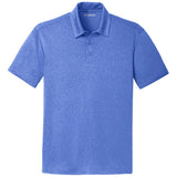 Mens Trace Heather Moisture Wicking Golf Polos in Sizes: XS - 4XL X - Small True Royal Heather Polos/Knits