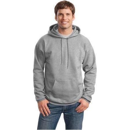 Mens Ultimate Cotton - Pullover Hooded Sweatshirt Large Light Steel Sweatshirts