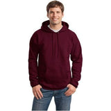 Mens Ultimate Cotton - Pullover Hooded Sweatshirt X - Large Maroon Sweatshirts