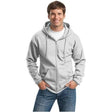 Mens Ultimate Full - Zip Hooded Sweatshirt Small Ash Zip Hoodies