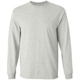 Mens Ultra Cotton 100% Cotton Long Sleeve T-Shirt Ash Small Long Sleeve T-Shirts