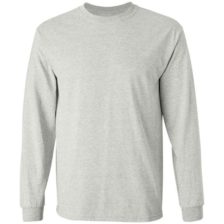 Mens Ultra Cotton 100% Cotton Long Sleeve T-Shirt Ash Small Long Sleeve T-Shirts
