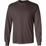 Mens Ultra Cotton 100% Cotton Long Sleeve T-Shirt Dark Chocolate Brown Small Long Sleeve T-Shirts