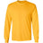 Mens Ultra Cotton 100% Cotton Long Sleeve T-Shirt Gold Small Long Sleeve T-Shirts